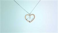 Necklace Donna Oro Woman CUORE INIZIALE in Gold Diamante DFPF1301N.001